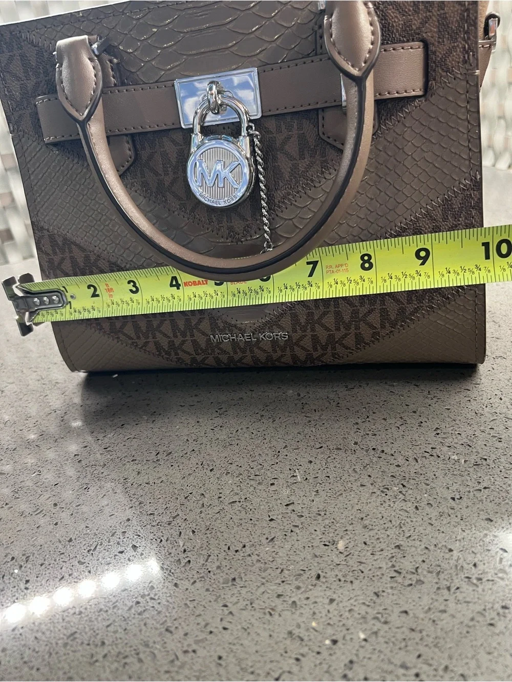 Michael Kors Brown MK Logo Satchel